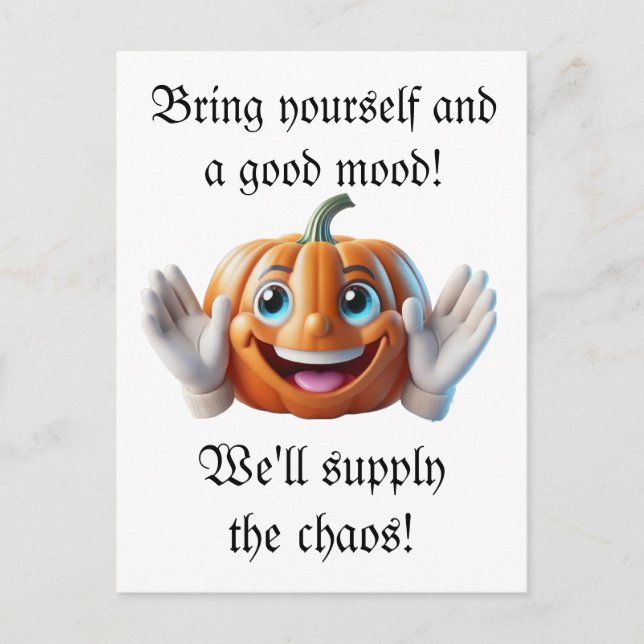 Helloween-Karte Feiertagspostkarte (Vorderseite)