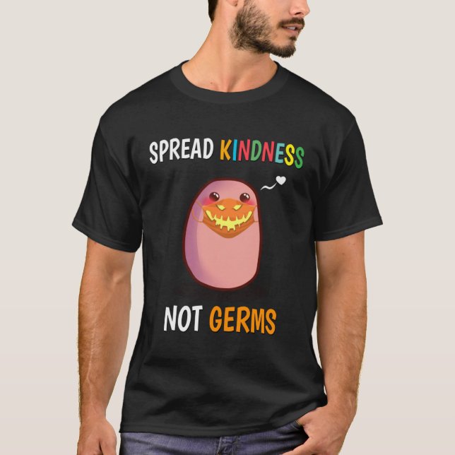 Helloween Potato mit Maskenausbreitung T-Shirt (Vorderseite)