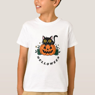 Helloween. Pumnkin und gost Katze verängstigt? T-Shirt