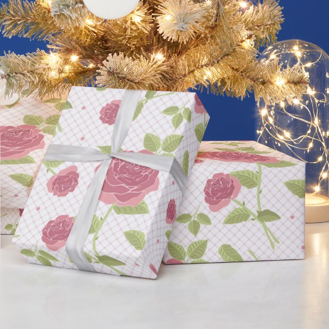 Hellpastell Blumen Nahtloses Muster Geschenkpapier (Feiertage)