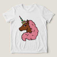 Hellrosa Afro Unicorn