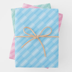 Hellrosa Aquamarines Wrapping Paper Flat Sheet Set Geschenkpapier Set