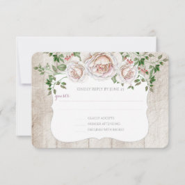 Hellrosa Bauernhof Barnwood Wedding RSVP