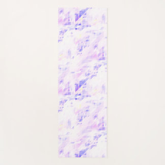 Hellrosa, blaue Yoga-Matte. Yogamatte