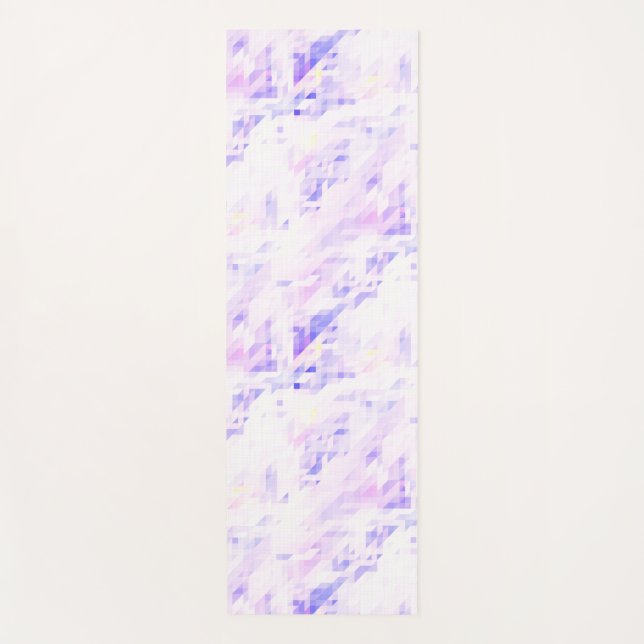 Hellrosa, blaue Yoga-Matte. Yogamatte (Vorderseite)