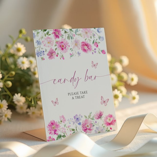 Hellrosa Blume Candy Bar Sockelschild (Von Creator hochgeladen)