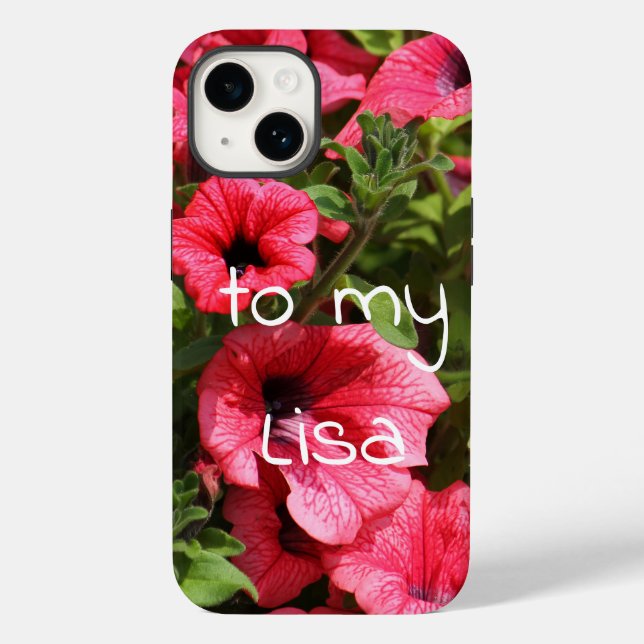 Hellrosa Blume Case-Mate iPhone 14 Hülle (Rückseite)