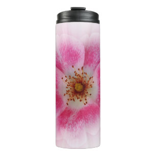 hellrosa Blume Thermosbecher