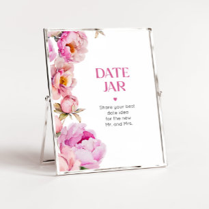 Hellrosa Blumen Datum Ideen Verabredung jar Poster