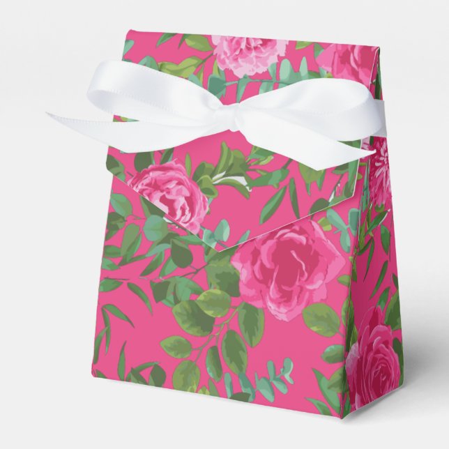 Hellrosa Blumenzehen Geschenkschachtel (Vorderseite)
