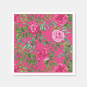 Hellrosa Blumenzehen Serviette