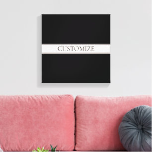 Hellrosa Blush-Streifen & Eleganter editierbarer T Leinwanddruck