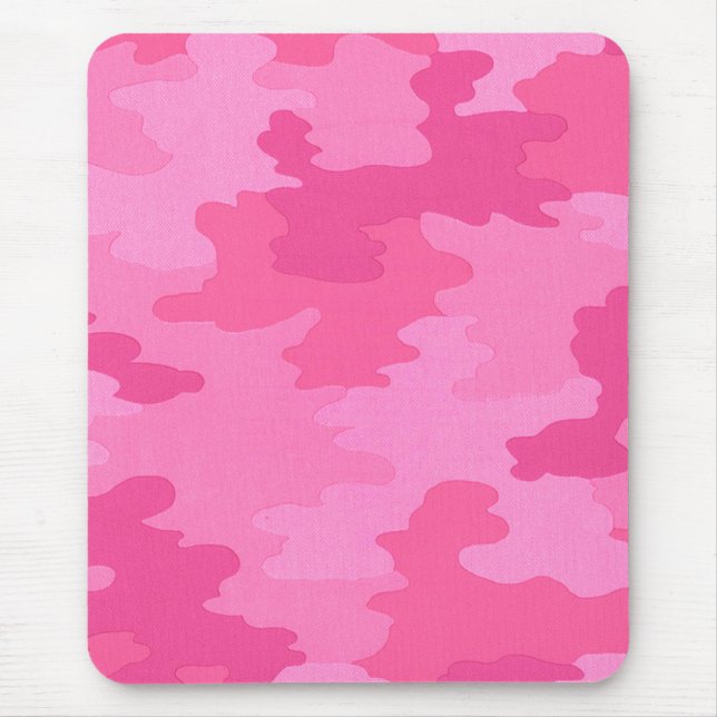 Hellrosa Camouflage Mouse Pad Mousepad (Vorne)