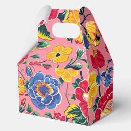 Hellrosa Chinoiserie Floral Geschenkschachtel