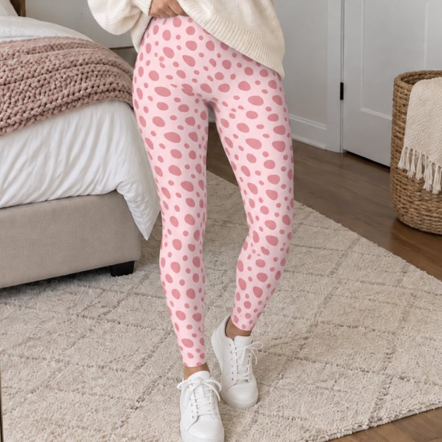 Hellrosa Dalmatinerflecken Leggings (Von Creator hochgeladen)