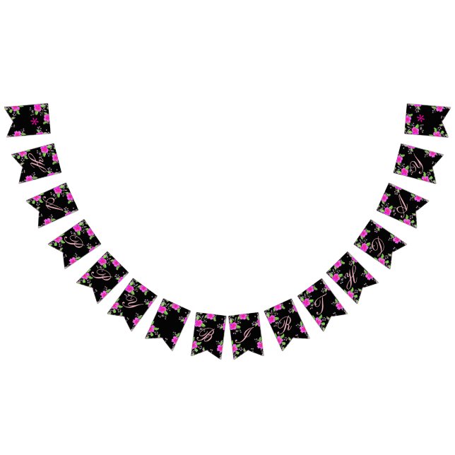 Hellrosa Felle Wimpelkette (Alle)