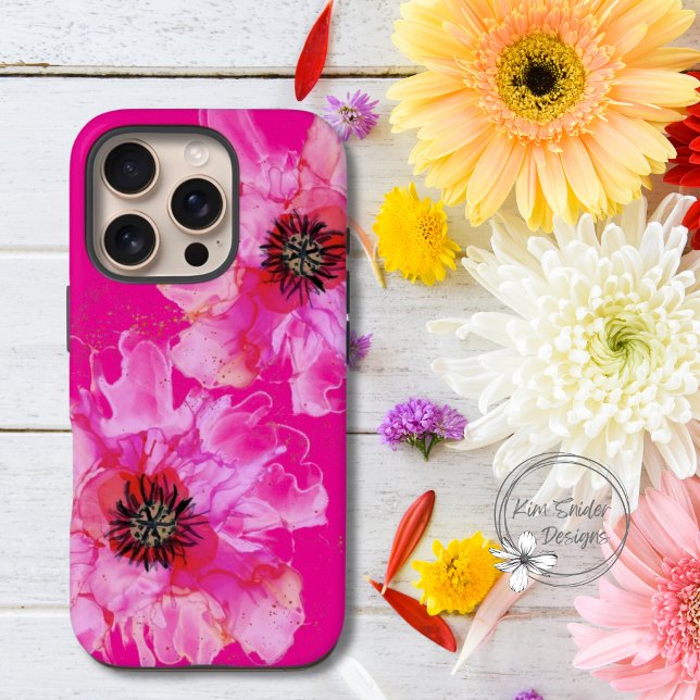 Hellrosa Floral iPhone 16 Pro Hülle (Von Creator hochgeladen)
