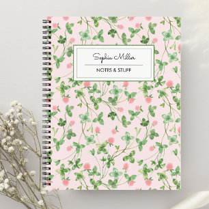 Hellrosa florale Coquette Cottagecore-Spirale Notizbuch