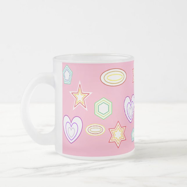Hellrosa Formen Tasse (Links)