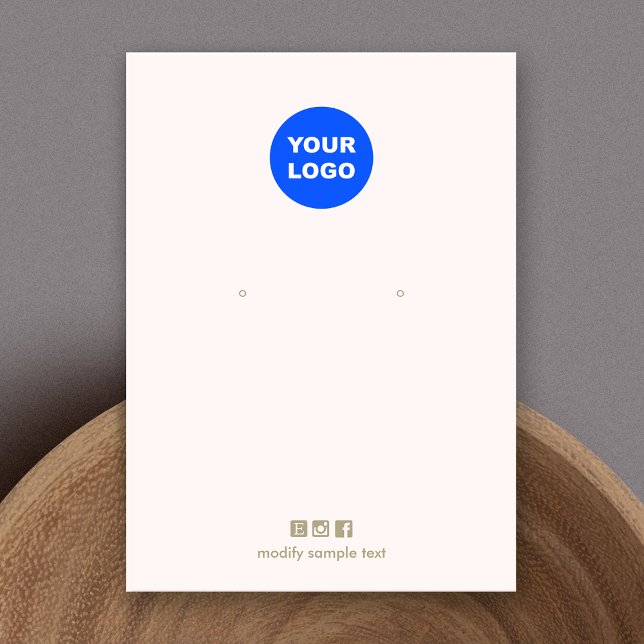 Hellrosa Fügen Sie Ihre Logo-Plakatkarte mit der W (Von Creator hochgeladen)