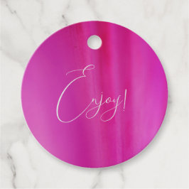 Hellrosa Gefälligkeitstags Geschenkanhänger