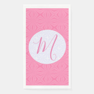 Hellrosa gewellte Quadrate Personalisierte Party Serviette