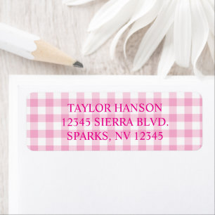 Hellrosa Gingham-Karo