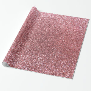Hellrosa Glitzer Geschenkpapier