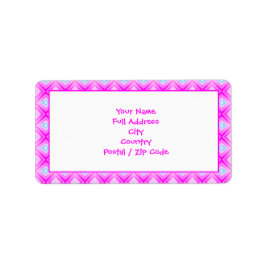 Hellrosa Große Rücksendeadressen-Aufkleber Adressaufkleber