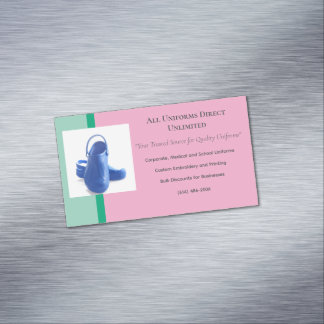 Hellrosa grüne blaue medizinische Uniform-Krankens Magnetische Visitenkarte