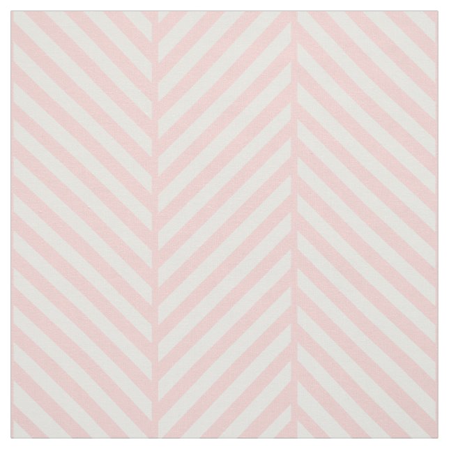 Hellrosa Herringbone Große Skala Stoff (Muster)