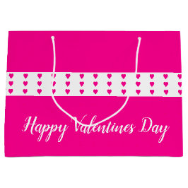 Hellrosa Herz akzentriert Große Geschenktüte