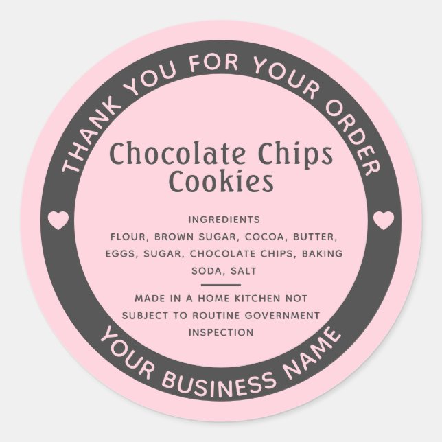 Hellrosa Hütte Runder Aufkleber (Vorderseite)