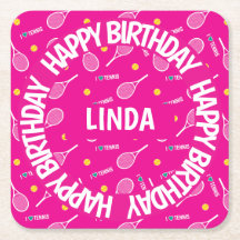 Hellrosa I Liebe Tennis, Happy Birthday