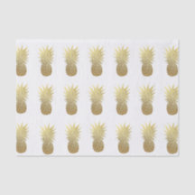 Hellrosa Imitat-Goldfolien-Ananas-Seidenpapier
