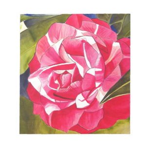 Hellrosa Kamelien Blume Notizblock