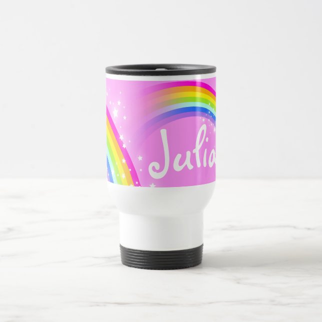 Hellrosa kundenspezifische Reise-Tasse des Reisebecher (Mittel)