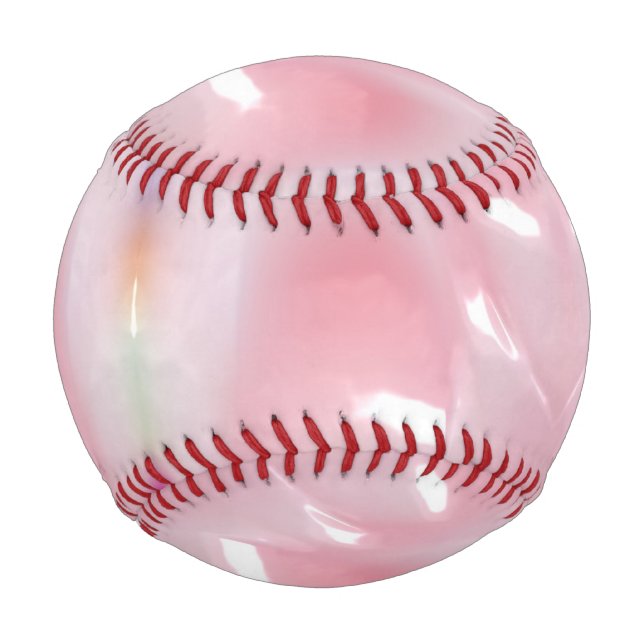 hellrosa Kunststoffhintergrund Baseball (Vorderseite)