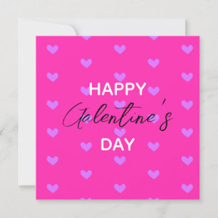 Hellrosa Lavender Hearts Happy Galentines Feiertagskarte