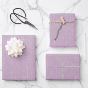 Hellrosa Leinen Geschenkpapier Set