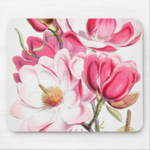Hellrosa Magnolia Maus Pad Mousepad