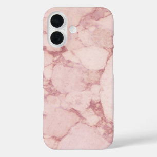 Hellrosa Marmor iPhone 16 Hülle