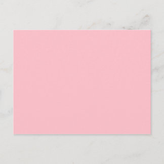Hellrosa massive Farbe Mädchenpastell Postkarte