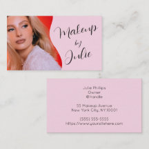 Hellrosa mit schwarzer Schrift Foto-Makeup