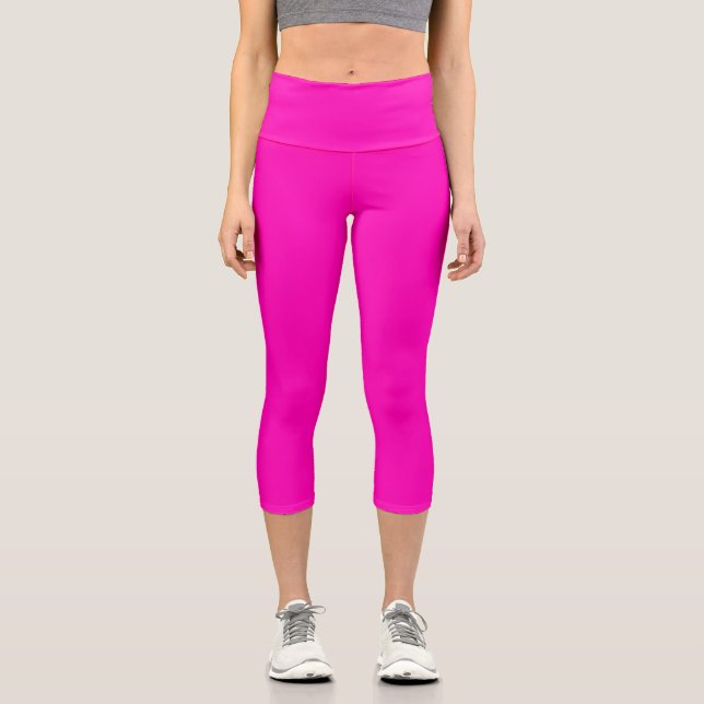 Hellrosa Modern Capri Leggings (Vorderseite)