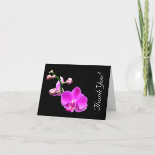 Hellrosa Orchid Wedding Danke Karte