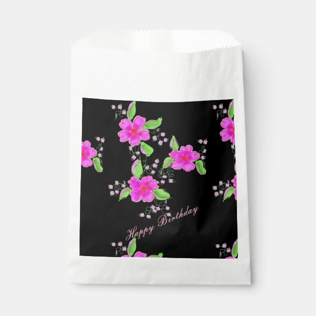 Hellrosa Papierkochtasche Geschenktütchen (Vorderseite)