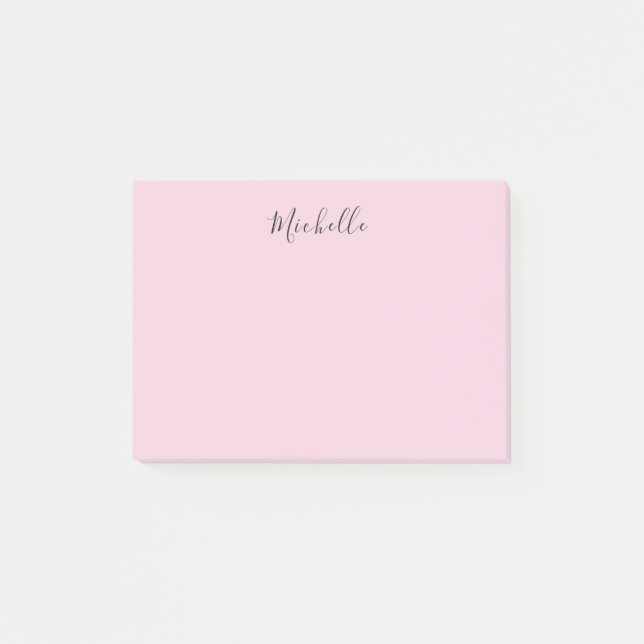 Hellrosa professionelles einzigartiges klassisches post-it klebezettel (Vorderseite)