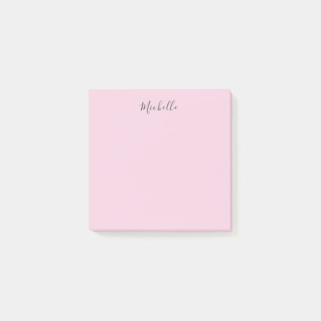 Hellrosa professionelles einzigartiges klassisches post-it klebezettel (Vorderseite)