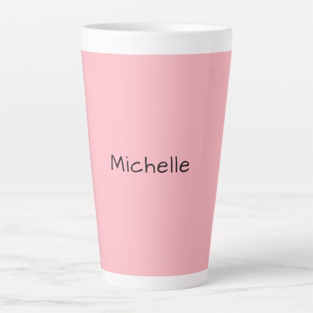 Hellrosa professionelles einzigartiges lässiges Ha Milchtasse (Vorderseite)